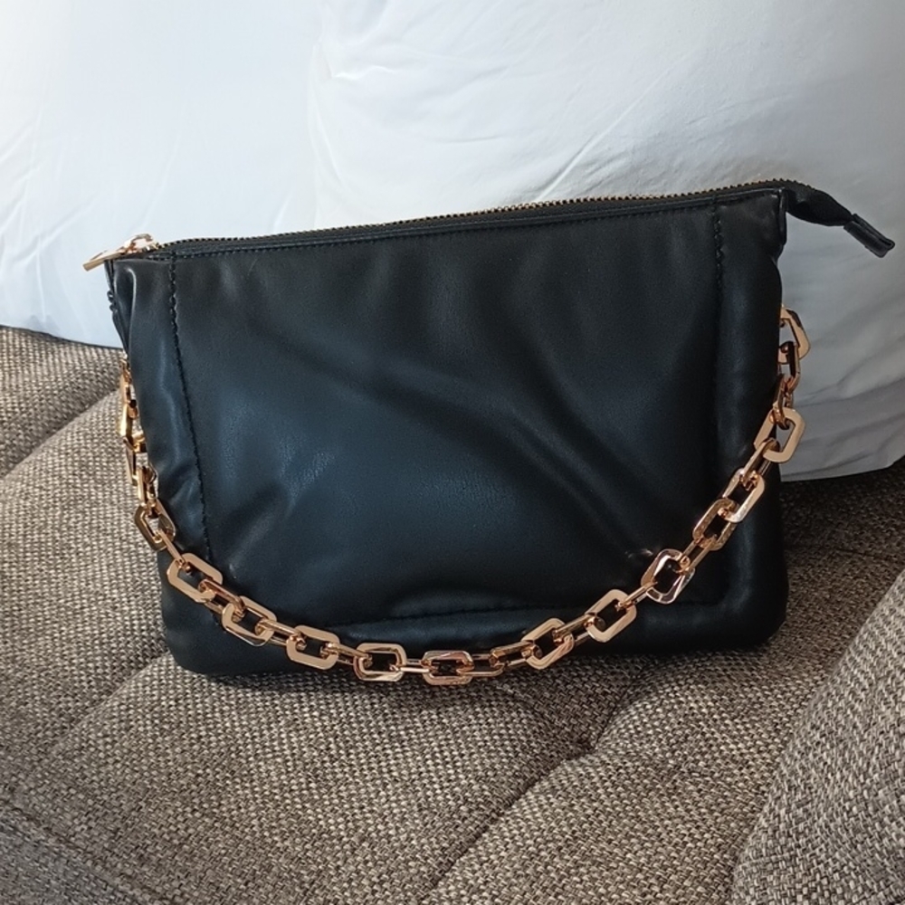 NWOT Topshop Black Chain Shoulder Bag DISCOUNTED